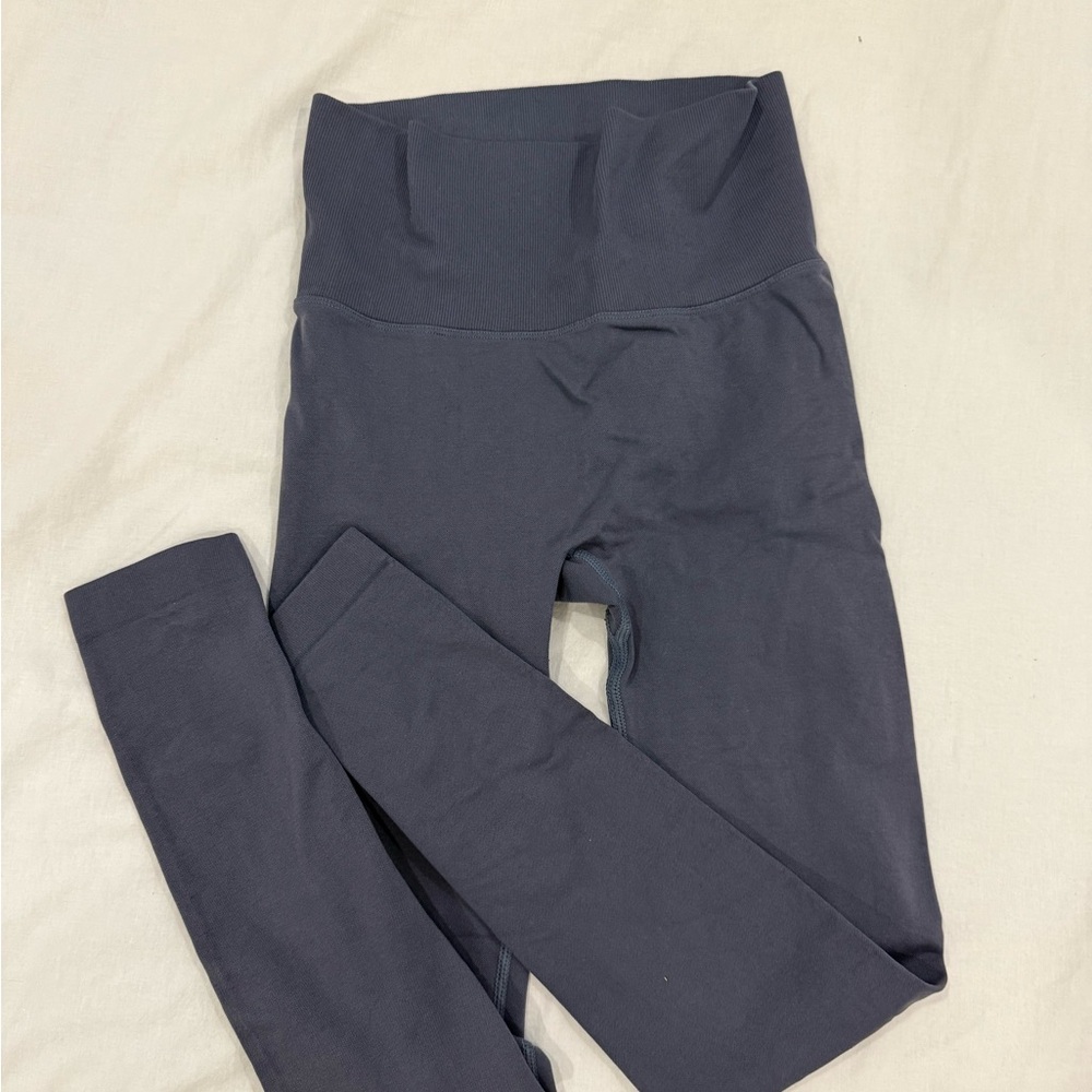 Womens Blue/Gray Leggings